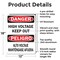 Signmission High Voltage Keep Out Bilingual Danger Sign, Aluminum, 12in W x 18in L, 2PK OS-2PACK-DS-A-1218-L-19391 - alternate 3